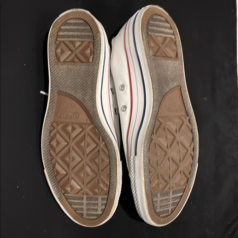 EUC Converse White and Red Chuck Taylor Sneakers - Picture 6 of 6